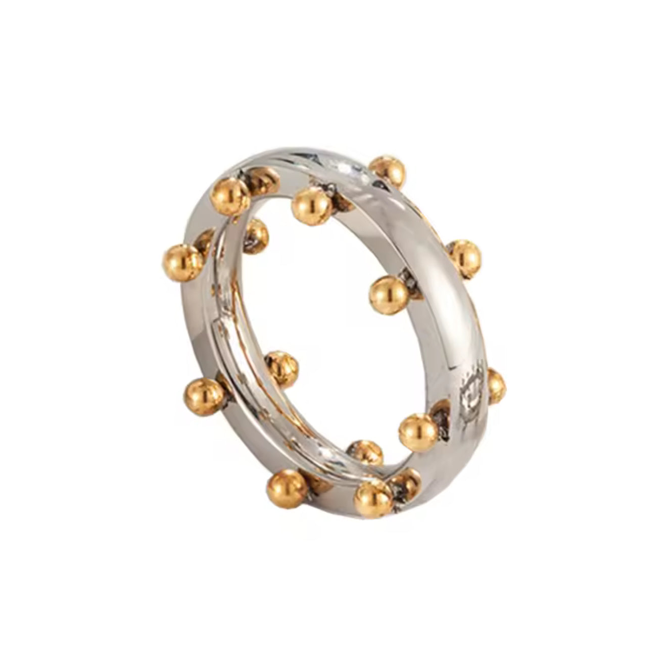 Studded Bracelet and Ring Set