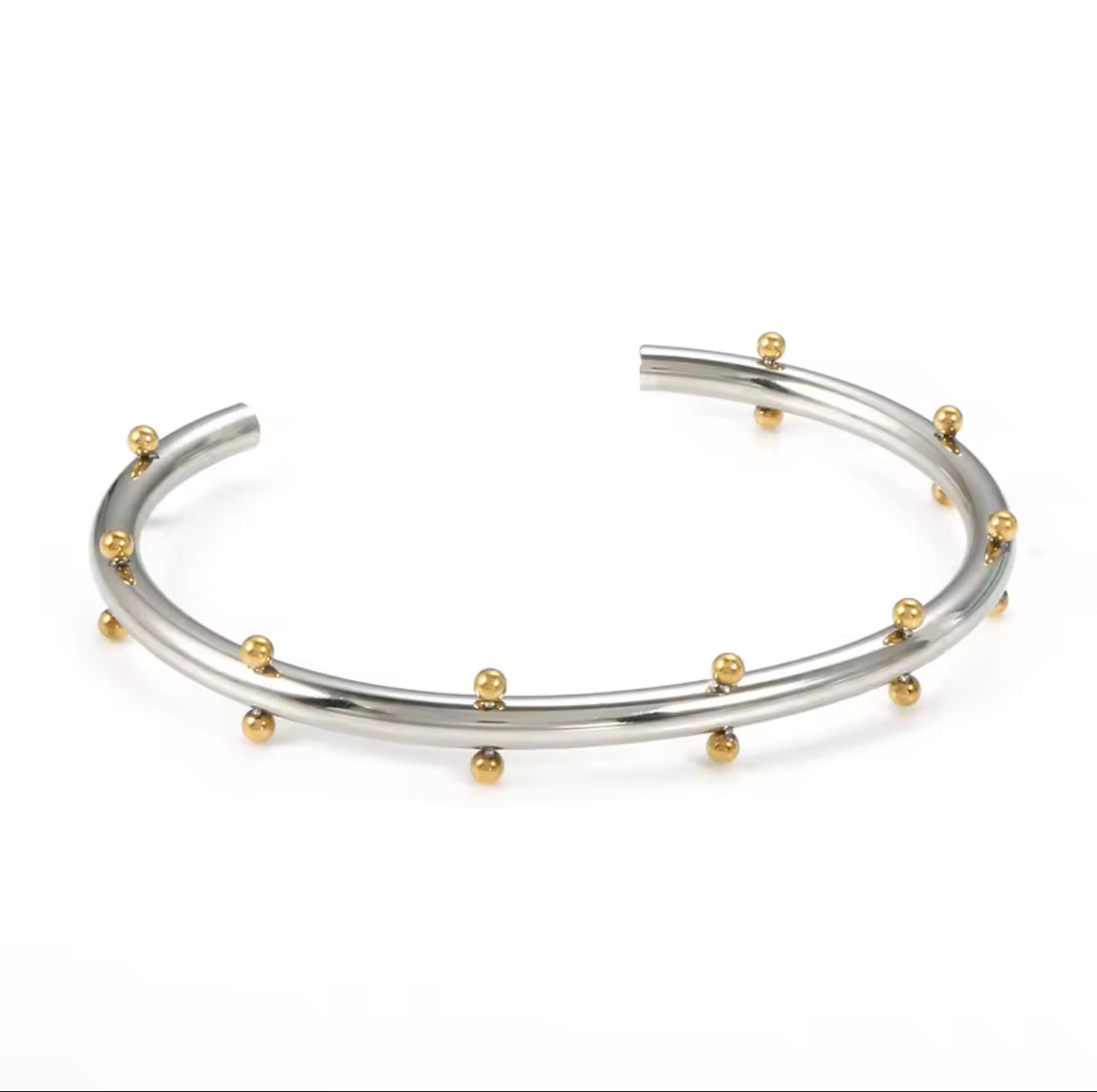 Studded Bracelet and Ring Set